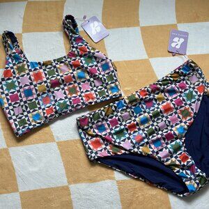 NWT Limited Edition Hayley Kiyoko x Kitty & Vibe Two-Piece Swimsuit